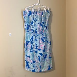 Lilly Pulitzer strapless cotton dress